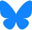 A blue butterfly with a white background

Description automatically generated